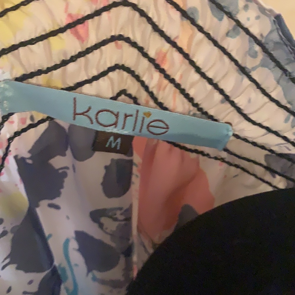 Karlie Button-Up Splatter Top - image 3